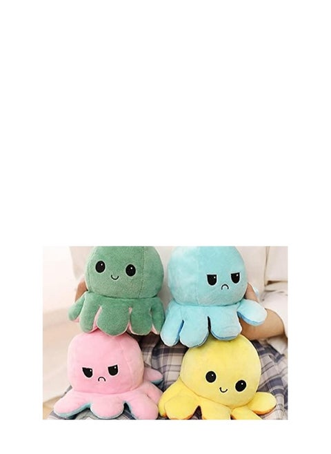 Double-sided Octopus Flip Plush (multi random color)