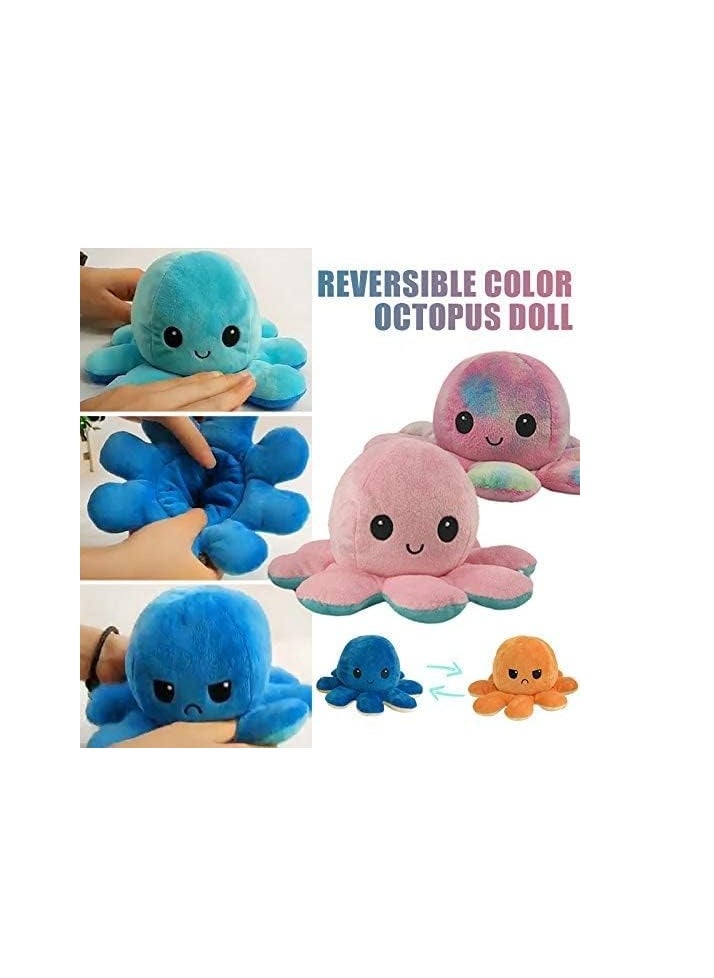 null - Double-sided Octopus Flip Plush (multi random color) - Image 1