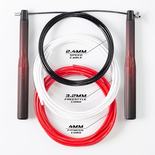 Elite Jumps Sports Performance Jump Rope Bundle High Performance Speed Rope for Workouts Aluminium 65 Long Handles Skip Rope for Fitness Aerobic Exercise Cardio Training - Image 3