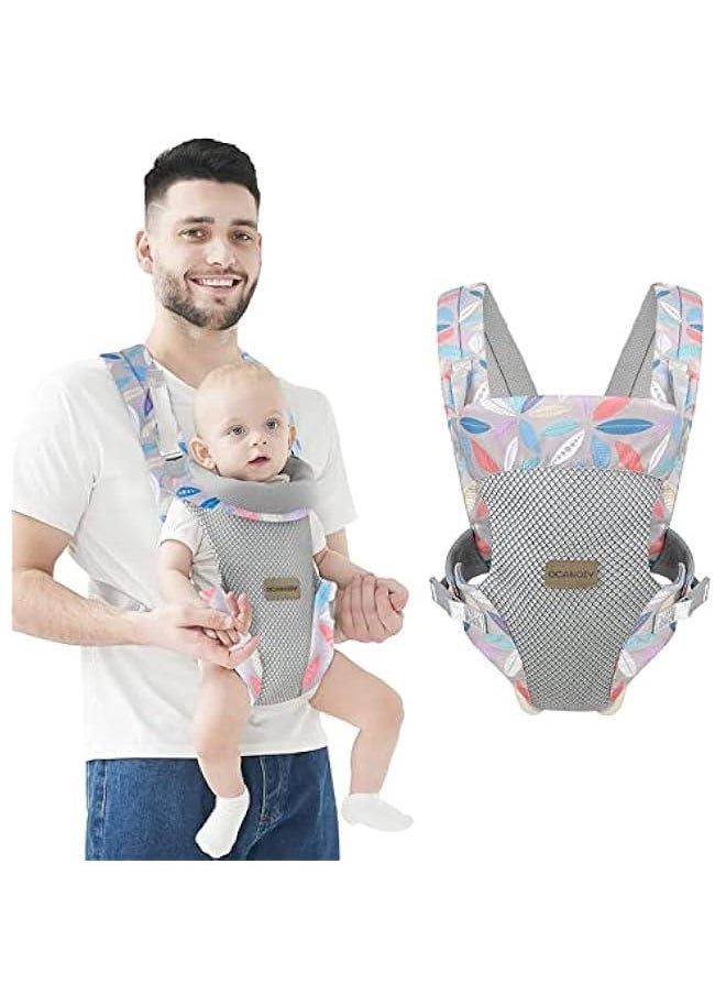 Gonice Baby Carrier, 4-in-1 Infant Carrier Ergonomic Adjustable Holder Portable Convertible Front and Back Backpack Carry for Infants Toddlers Babies Girl and Boy  - Image 1