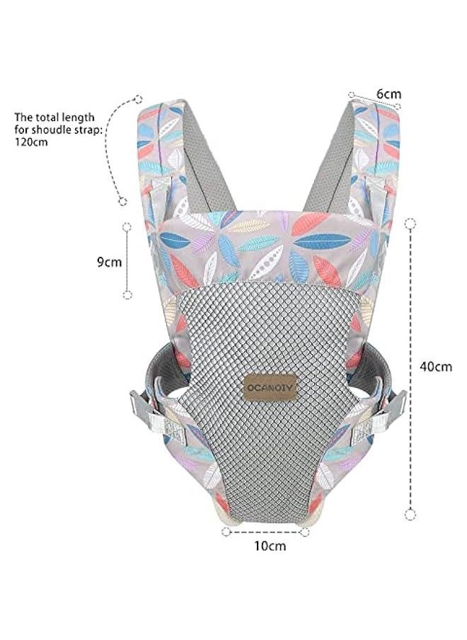 Gonice Baby Carrier, 4-in-1 Infant Carrier Ergonomic Adjustable Holder Portable Convertible Front and Back Backpack Carry for Infants Toddlers Babies Girl and Boy  - Image 3