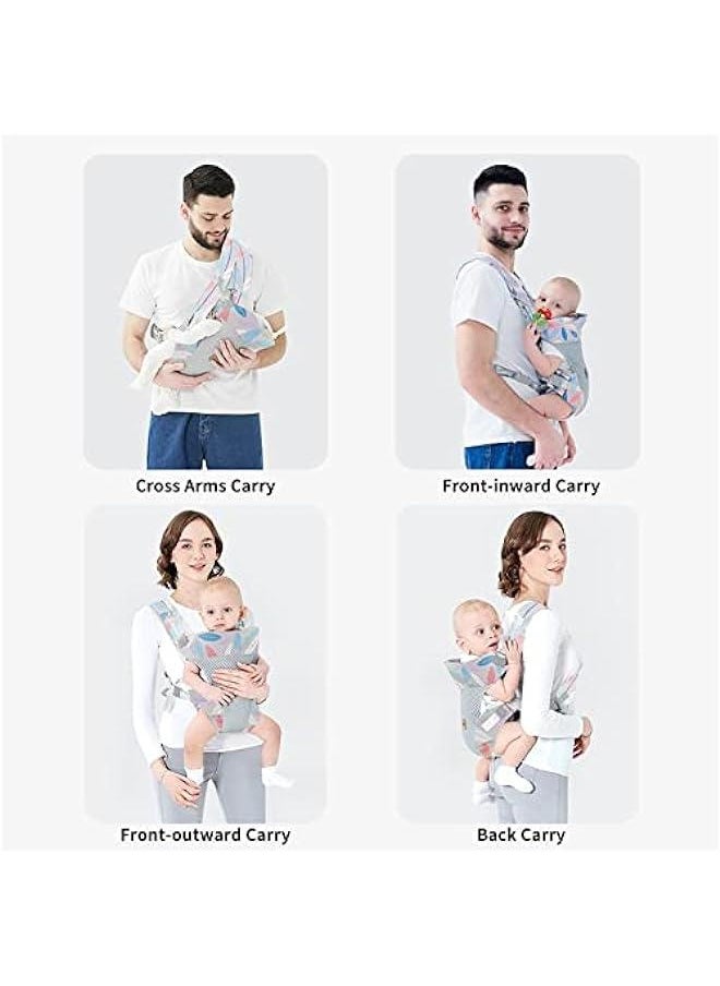 Gonice Baby Carrier, 4-in-1 Infant Carrier Ergonomic Adjustable Holder Portable Convertible Front and Back Backpack Carry for Infants Toddlers Babies Girl and Boy  - Image 5