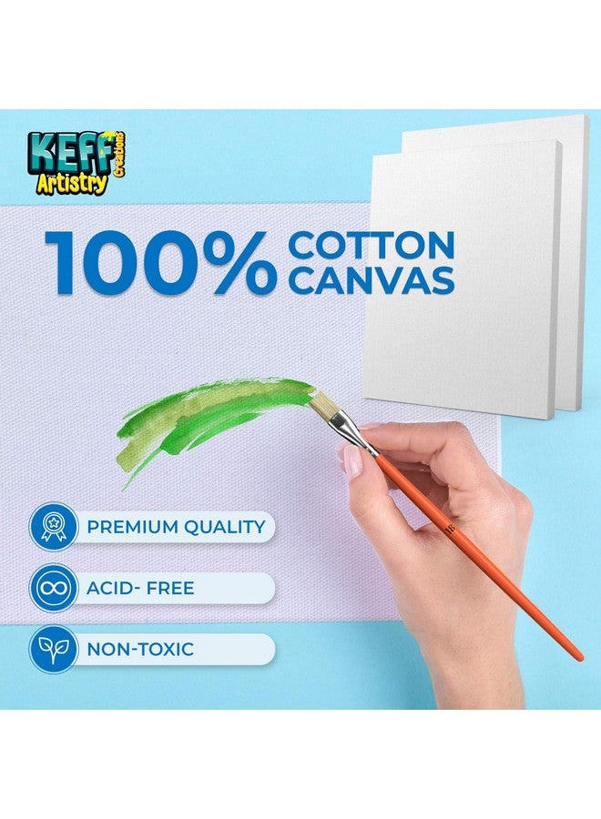 KEFF Oil Paint Set For Adults And Kids Artists Supplies Painting Kits With 24 Oil Paints Stretched Canvas Art Easel Brushes Palette Knives And Paper Pad - Image 5