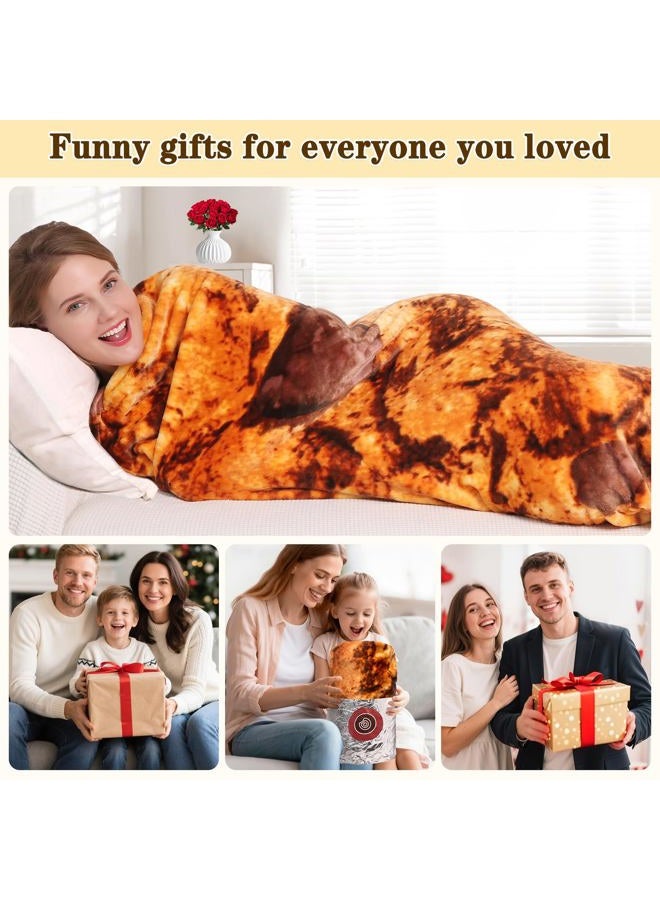 Mermaker Cookies Blanket 2.0 Double Sided 80 Inch for Adults and Kids, Novelty Realistic Cake Blanket, 285GSM Soft Flannel Blanket - Image 3