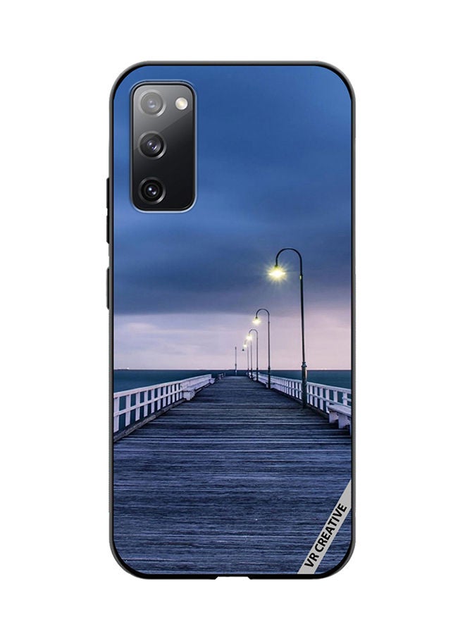 VR CREATIVE Protective Case Cover For Samsung Galaxy S20 FE 5G Pathway To Sea Design Multicolour - Image 1