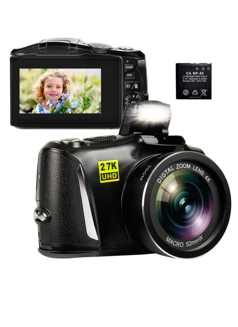 Generic - 4K/60FPS 48MP High Resolution Digital Camera Multifunctional Portable 16X Digital Zoom Video Camcorder - Image 1