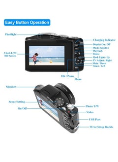 Generic 4K/60FPS 48MP High Resolution Digital Camera Multifunctional Portable 16X Digital Zoom Video Camcorder  - Image 5