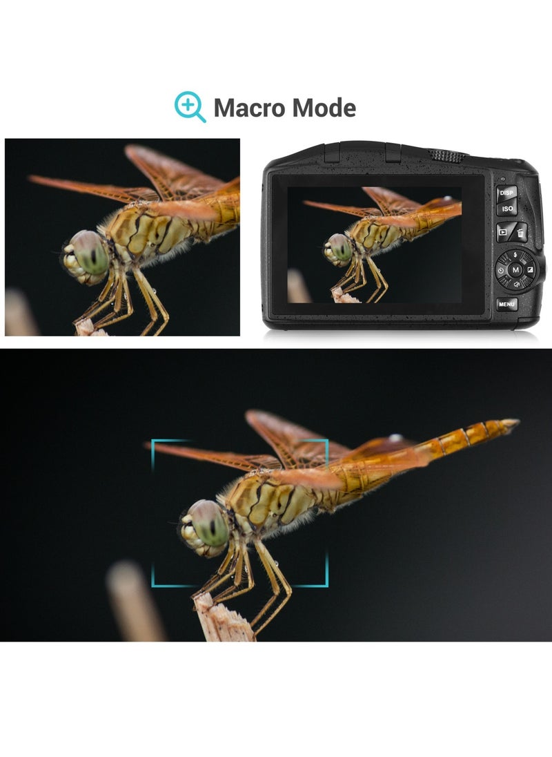 Generic - 4K/60FPS 48MP High Resolution Digital Camera Multifunctional Portable 16X Digital Zoom Video Camcorder - Image 1