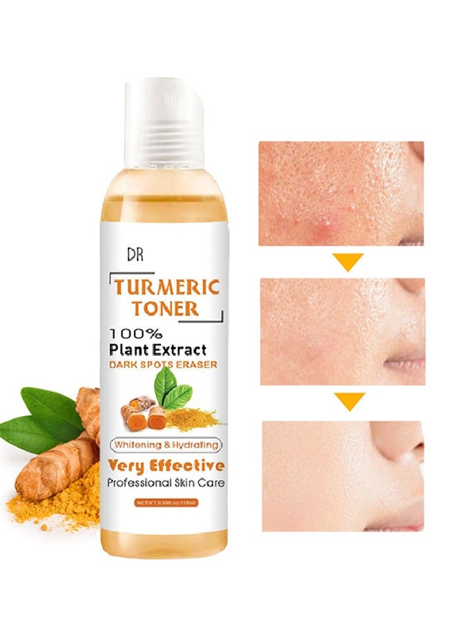 DR Turmeric Toner 100% Plant Extract Dark,Spot Correcting Toner, Facial Toner for Acne Prone Skin, Whitening & Hydrating and Blemish Removing Facial Moisturizer for Women, Dry Oily Skin Hyperpigmentation  - Image 1