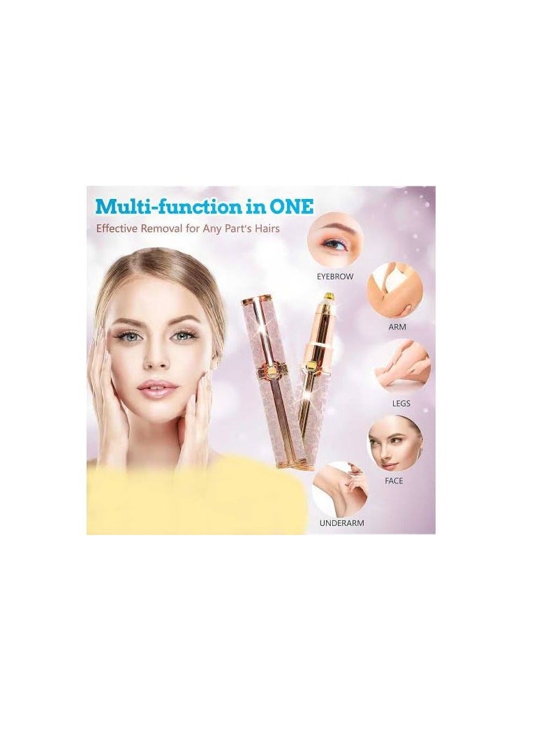 BLAWLESS 2 in 1 Women Facial Hair Trimmer, Rechargeable Face Eyebrow Hair Trimmer, Painless Hair Removal Device, Facial Hair Trimmer for Women, Facial Shaver for Upper Lip Hair Removal - Image 1