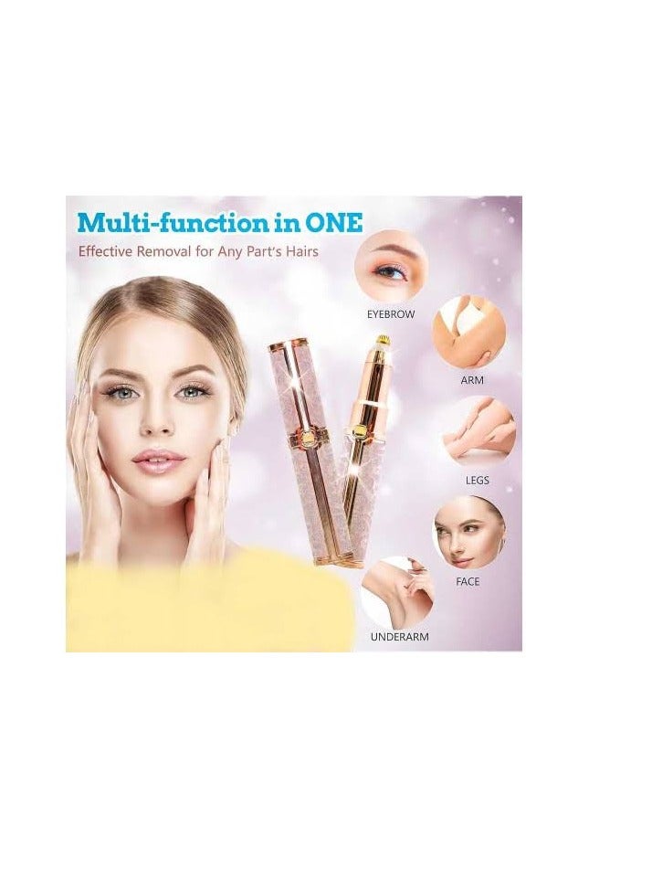 BLAWLESS 2 in 1 Women Facial Hair Trimmer, Rechargeable Face Eyebrow Hair Trimmer, Painless Hair Removal Device, Facial Hair Trimmer for Women, Facial Shaver for Upper Lip Hair Removal - Image 4