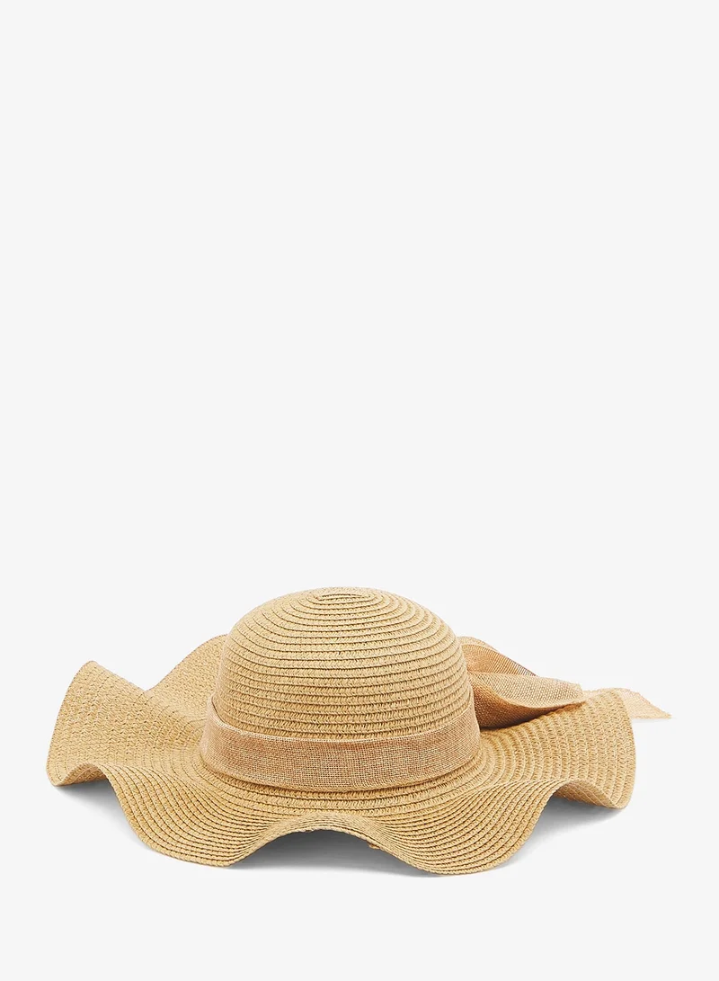 Ginger Raffia Material Ribbon Tie Detail