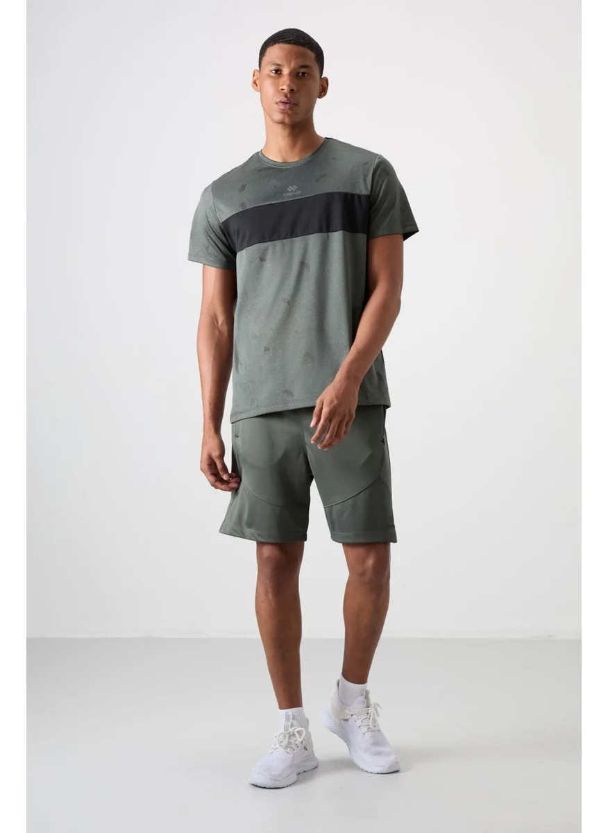 Tommy Life Khaki Polyester Thick Soft Comfort Fit Men's Shorts - 81271