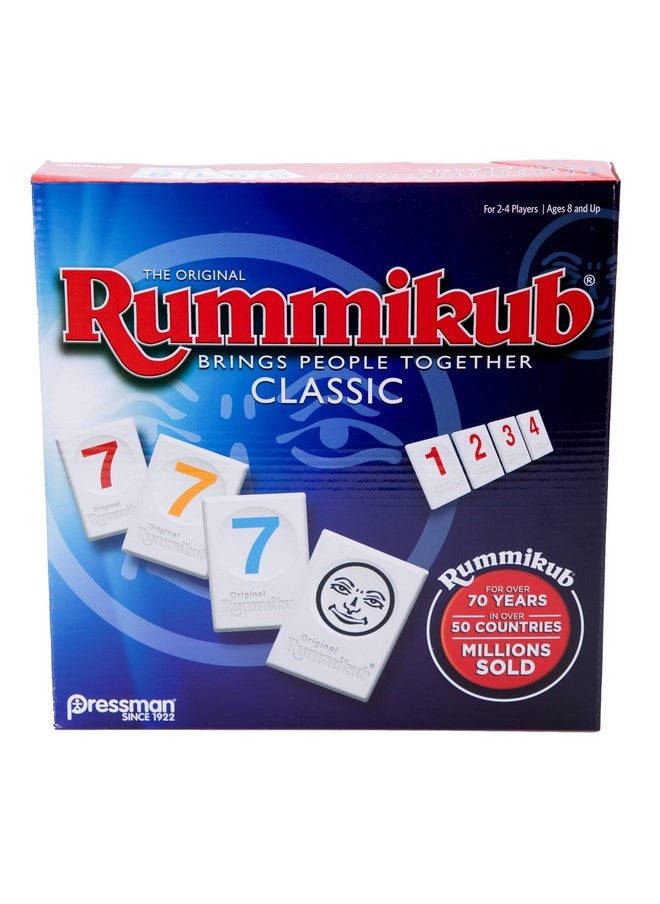 Pressman Rummikub - The Original Rummy Tile Game | Exciting Family Game Of Strategy And Luck | Promotes Stem Skills | For Kids, Teens, Adults | 2-4 Players, Ages 8+  - Image 1