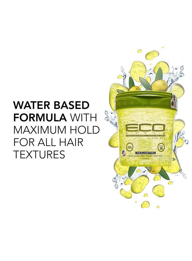 Eco Style Olive Oil Professional Styling Hair Gel, 16 oz (Pack of 3) - Image 4