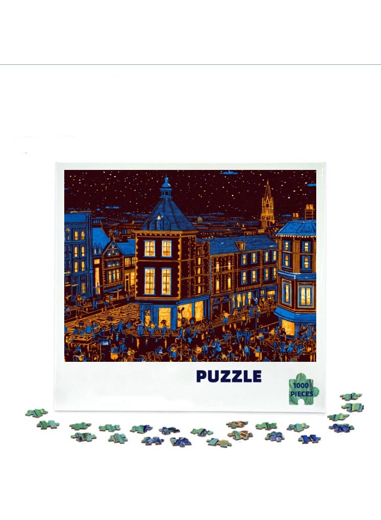 Anna 1000-Piece 3D Creative Scenic Pattern Puzzle - Image 1