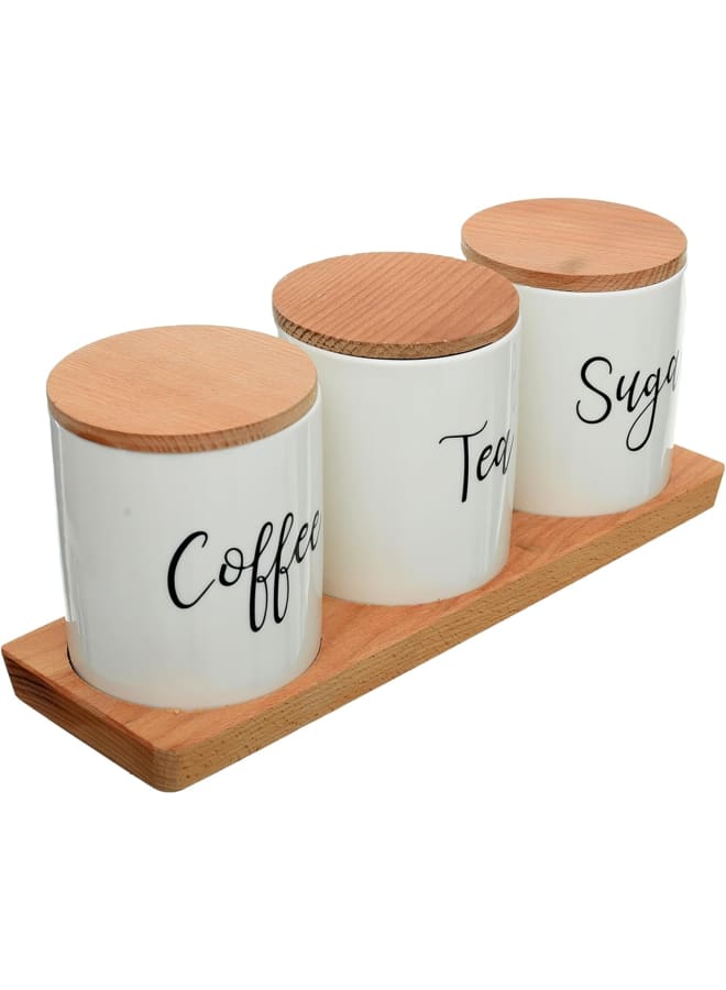 Rosa English Sugar/Tea Jar Set 3-Pieces, Large ‎52 x 27.7 x 16.9 cm; 1.2 kg - Image 2