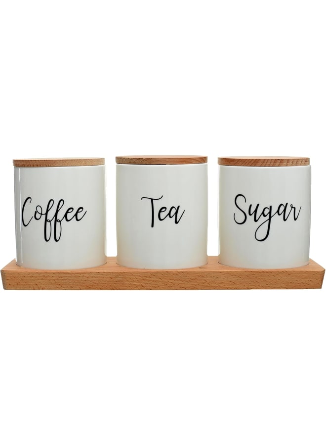 Rosa English Sugar/Tea Jar Set 3-Pieces, Large ‎52 x 27.7 x 16.9 cm; 1.2 kg - Image 1