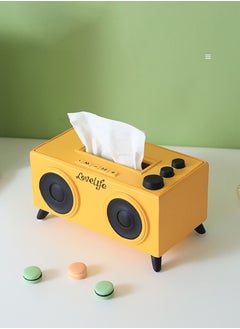 Merry Moments Tissue Box Modern Cute Tissue Storage Environmentally Friendly Resin Tissue Box Cover for Living Room Bedroom Study Room Home Decor Tissue Holder Radio 22x11x12cm Type F  - Image 1