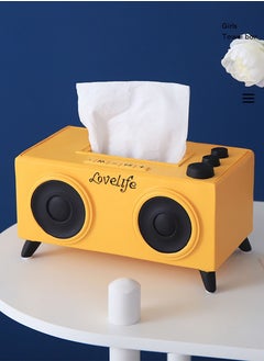 Merry Moments Tissue Box Modern Cute Tissue Storage Environmentally Friendly Resin Tissue Box Cover for Living Room Bedroom Study Room Home Decor Tissue Holder Radio 22x11x12cm Type F  - Image 2