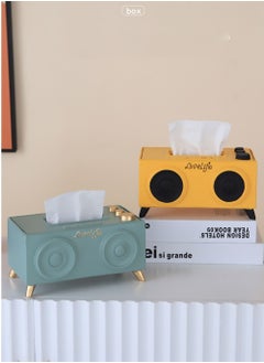 Merry Moments Tissue Box Modern Cute Tissue Storage Environmentally Friendly Resin Tissue Box Cover for Living Room Bedroom Study Room Home Decor Tissue Holder Radio 22x11x12cm Type F  - Image 4