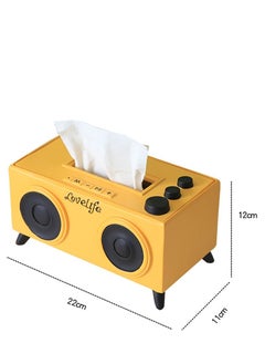 Merry Moments Tissue Box Modern Cute Tissue Storage Environmentally Friendly Resin Tissue Box Cover for Living Room Bedroom Study Room Home Decor Tissue Holder Radio 22x11x12cm Type F  - Image 3