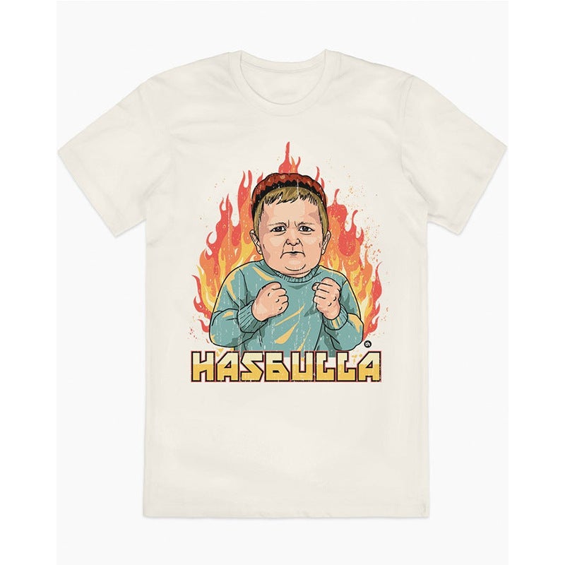 Hasbulla Hasbra Illustration American Vintage Bintage High Street Oversizet T-Shirt - Image 5