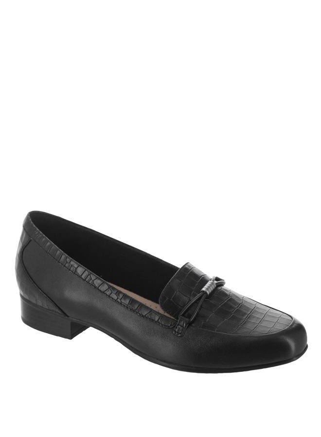 clarks Women's Juliet Shine Loafer, Black Croc Print Leather, 42.5 EU - Image 2