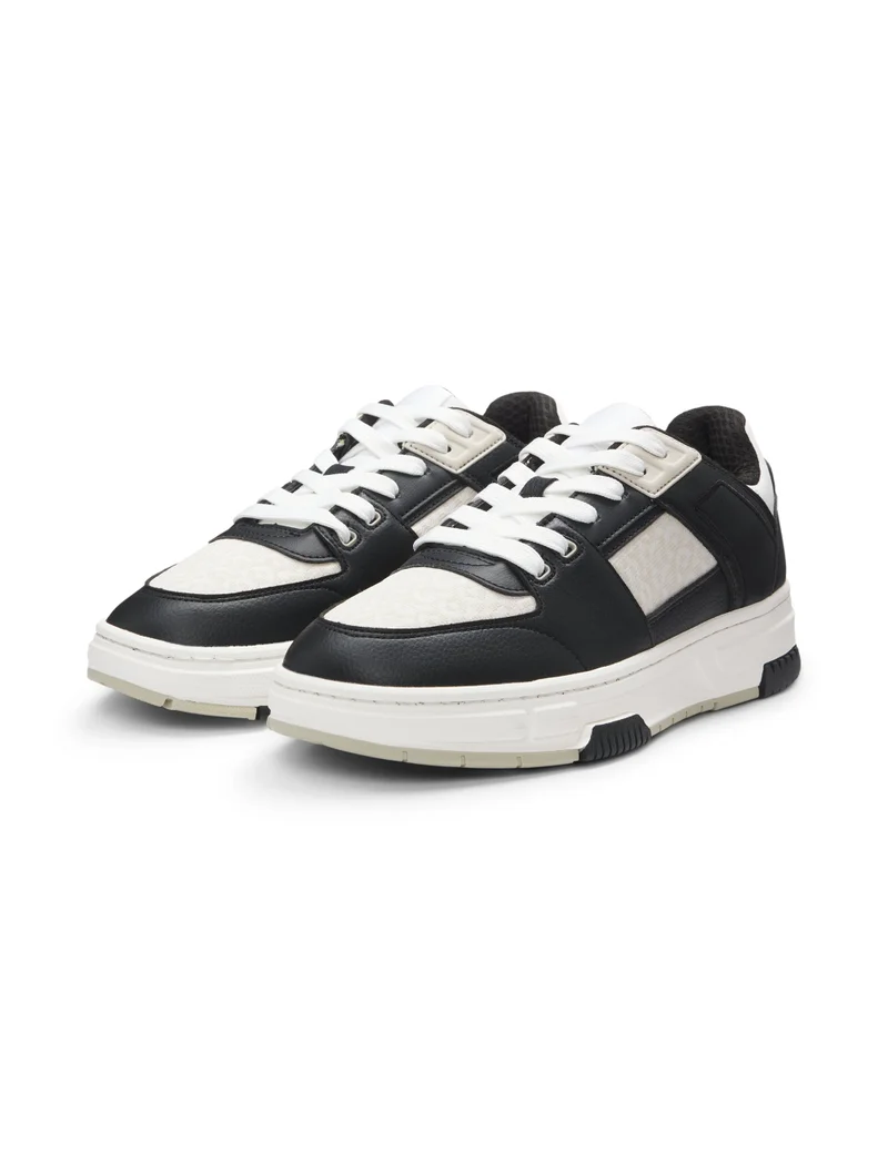 HUGO Monogram-detail trainers in faux leather