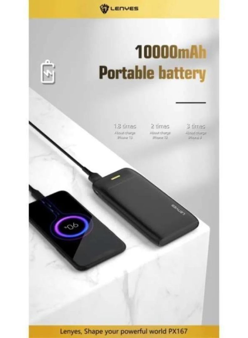 Lenyes 10000 mAh  Fast Charging Large Capacity  Power Bank - Image 3