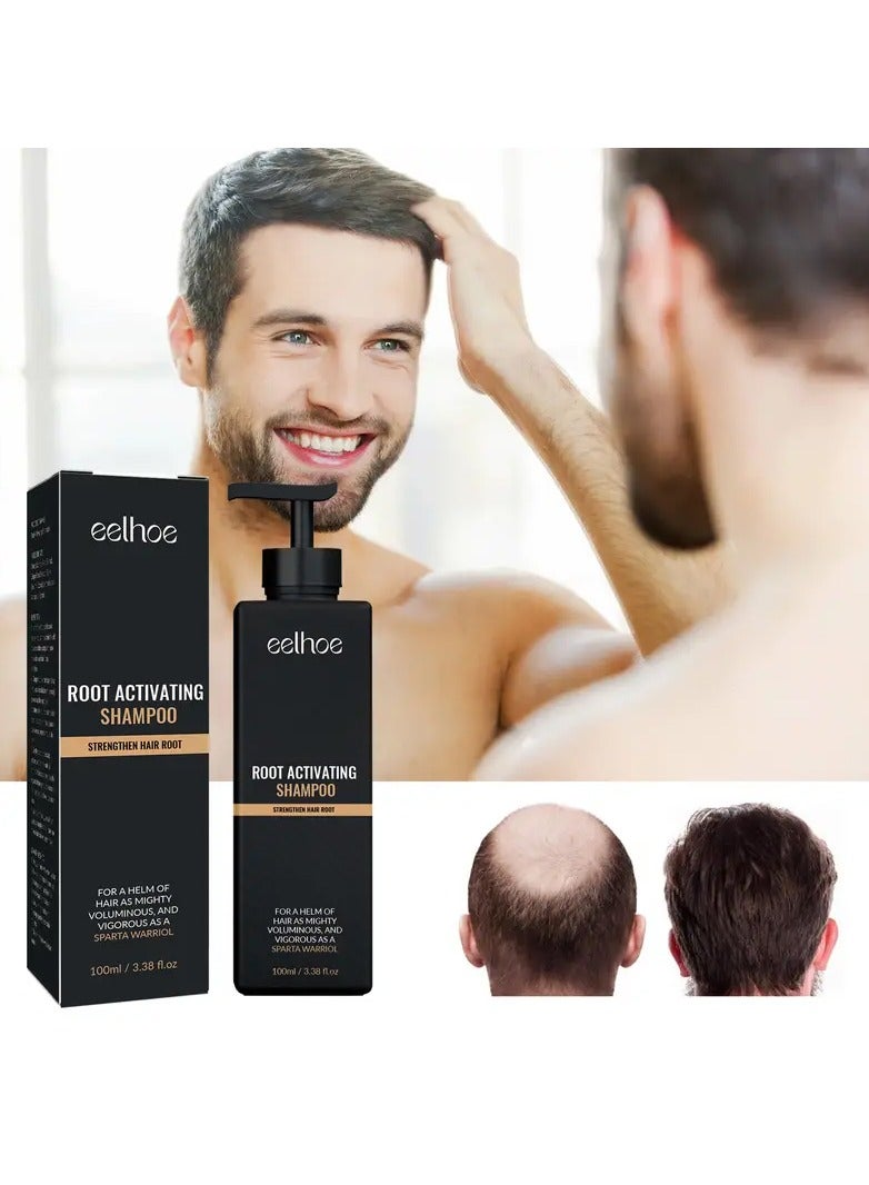 EELHOE Root Activating Shampoo, Dense Hair Shampoo, Repairs Split Ends, Strengthens Hair, Make Thin Hair Look Thicker - Image 2