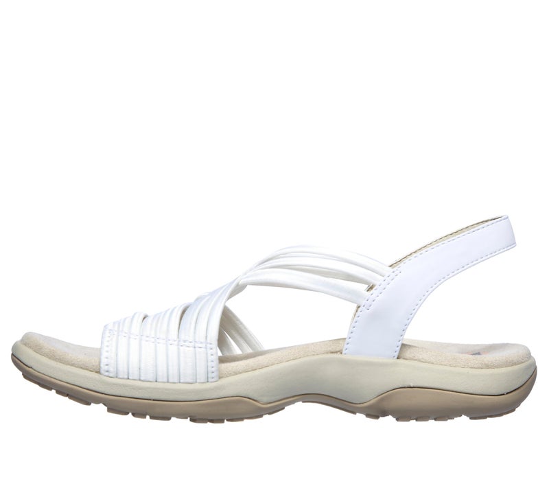 SKECHERS صندل رياضي بسيط من سكيشرز للنساء، ريجgae سليم، أبيض، 7 أمريكي - Image 2