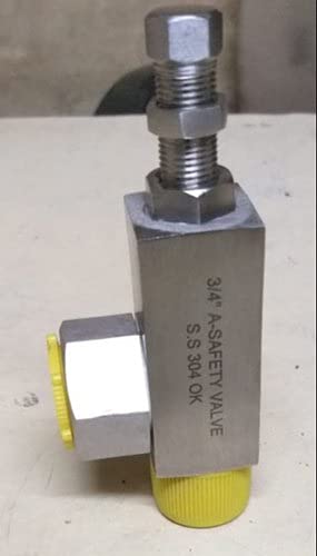 Generic ss 304 safety valve angle type pressure relief valve pressure release valve 10bar 1 piece 12 