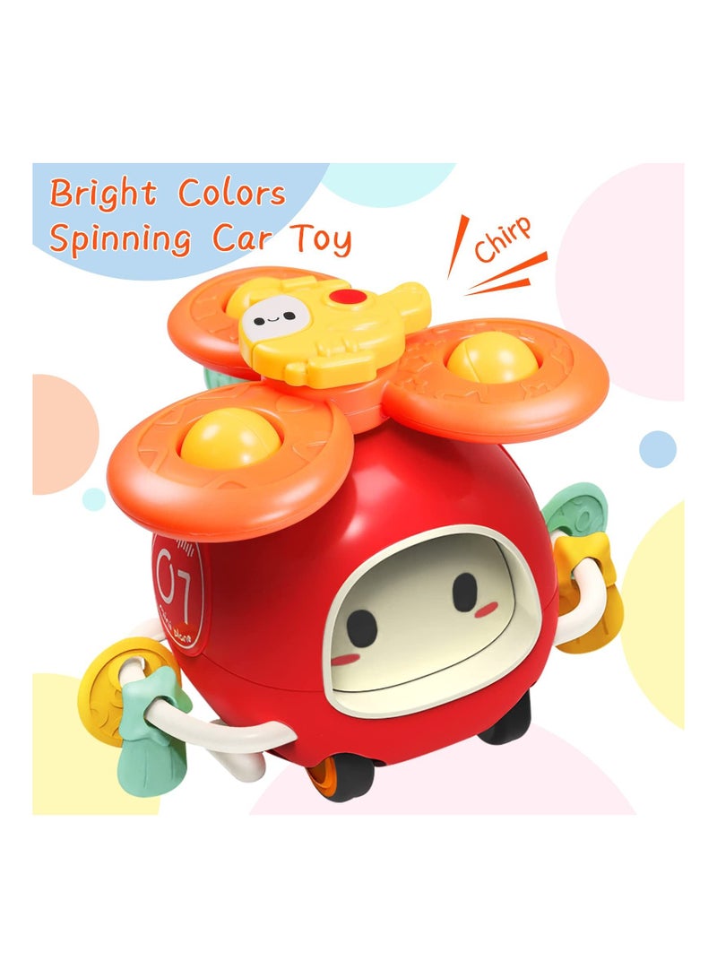 KASTWAVE Suction Cup Spinner Toy for 12-18 Months Old, High Chair Car/Spinner Toys with Suction Cups, Montessori Toys ducational Toys for Toddlers 1-3 Best One Year Old Boy Birthday Gift  - Image 2