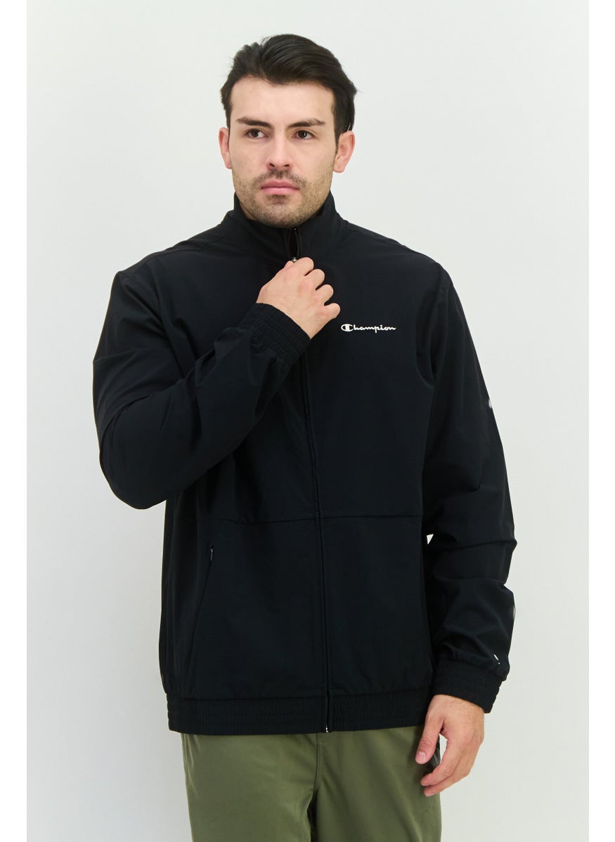 Champion Men Sportswear Fit Long Sleeve Training Full Zip Sweatshirts, Black  - Image 1