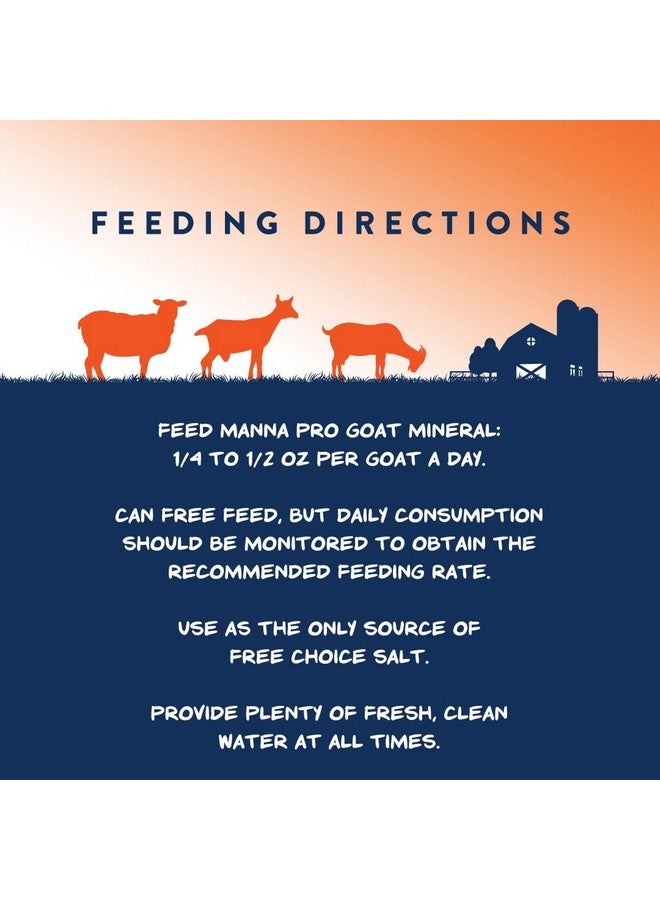 Manna Pro Goat Mineral Supplement - Made with Vitamins & Minerals to Support Growth & Development - Contains Ammonium Chloride - Microbial Blend for Digestion - 8 lbs - Image 5