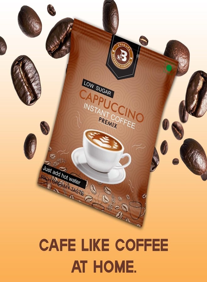 Brew Lab instant Cappuccino Coffee Premix with Low Sugar| 3 Steps Preparations- No Equipment Required Instant Coffee (1 kg) - Image 5