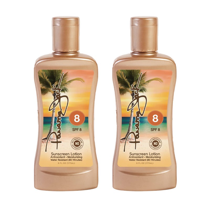 Panama Jack Sunscreen Tanning Lotion SPF 8 PABA Paraben Gluten Cruelty Free Antioxidant Moisturizing Formula 6 FL OZ Pack of 2