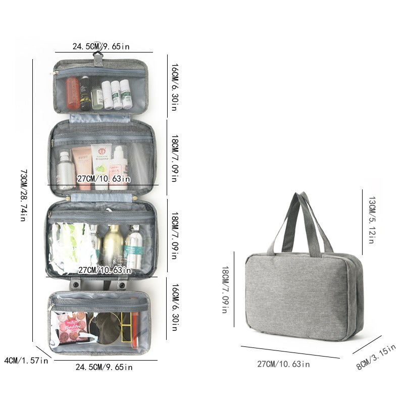 Explosions Multi-Color Portable Toiletry Bag – Foldable Dry and Wet Separation - Image 4
