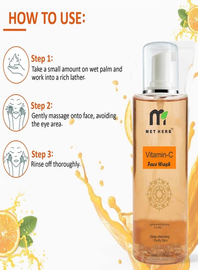METHERB Apple Cider Shampoo -300ml & Aloe Vera Body Wash -200ml & Vitamin C Face wash-100ml-combo pack - Image 5