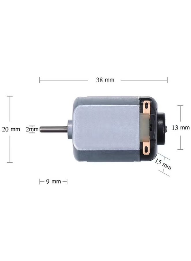 6 Pack Mini DC Motor 1-6V 22500RPM Mini Electric Hobby Motor for DIY Toys Science Projects  - Image 5