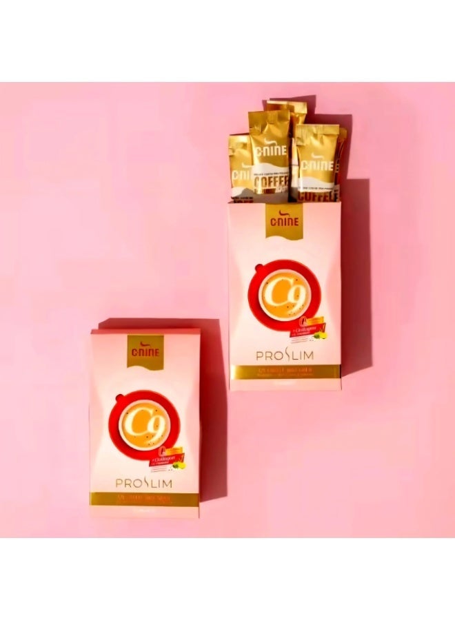C-NINE مزيج قهوة برو سليم C9 جولد مع الكولاجين والمستخلصات الطبيعية - 10 أكياس - Image 4