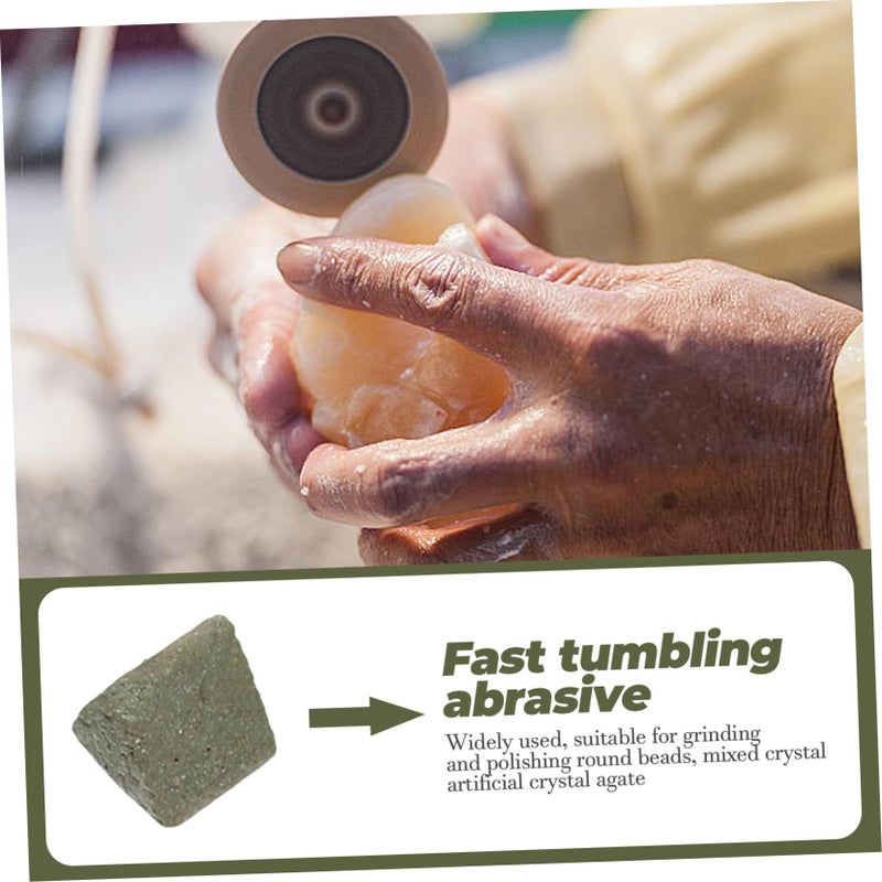 Ukoco Ceramic Triangle Abrasive Polishing Media For Rock Tumbling Machine Buffing Grit For Jade Agate Gemstone Reusable Vibrating Polishing - Image 5