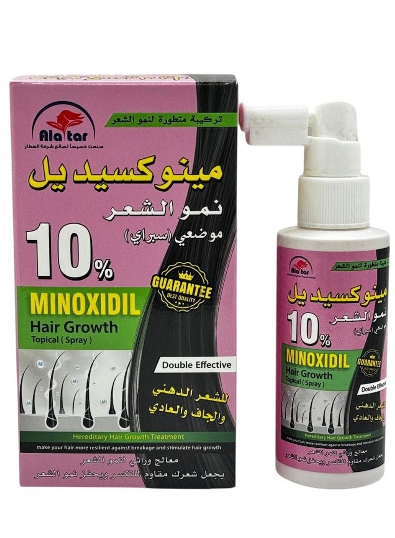 alattar Minoxidil 10 % Hair Growth Topical Hair Spray 65 ML - Image 1