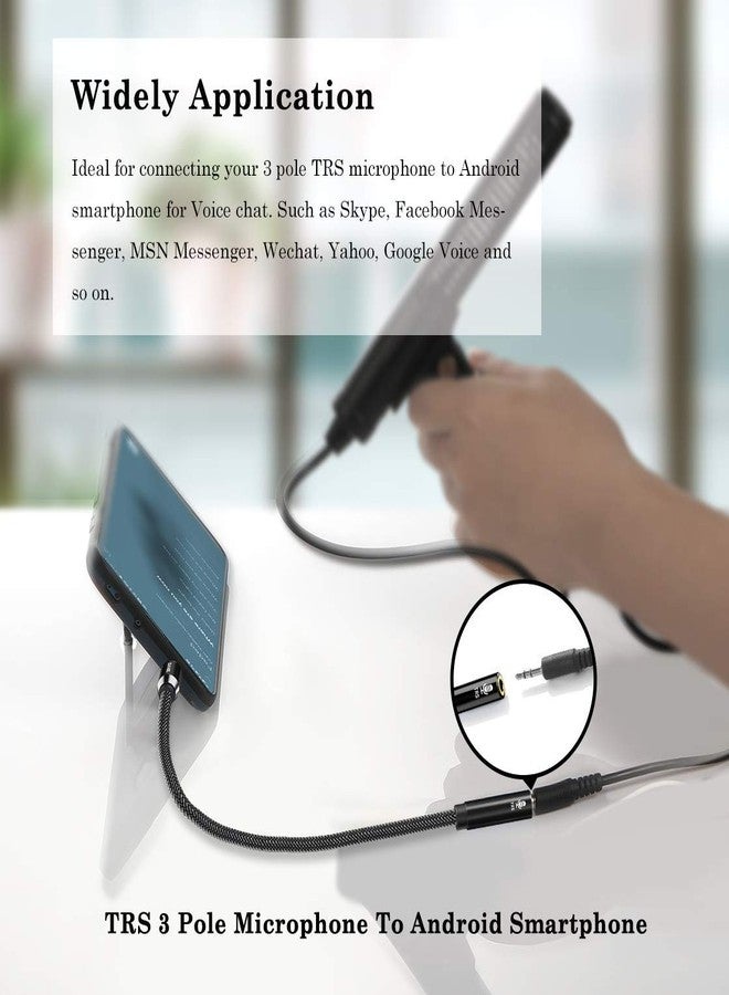 DUKABEL كابل محول DUKABEL DC4 3.5mm TRS إلى TRRS، محول صوت ميكروفون، محول TRS أنثوي إلى TRRS ذكري للهواتف الذكية، PS4، الأجهزة اللوحية، اللابتوب - Image 5