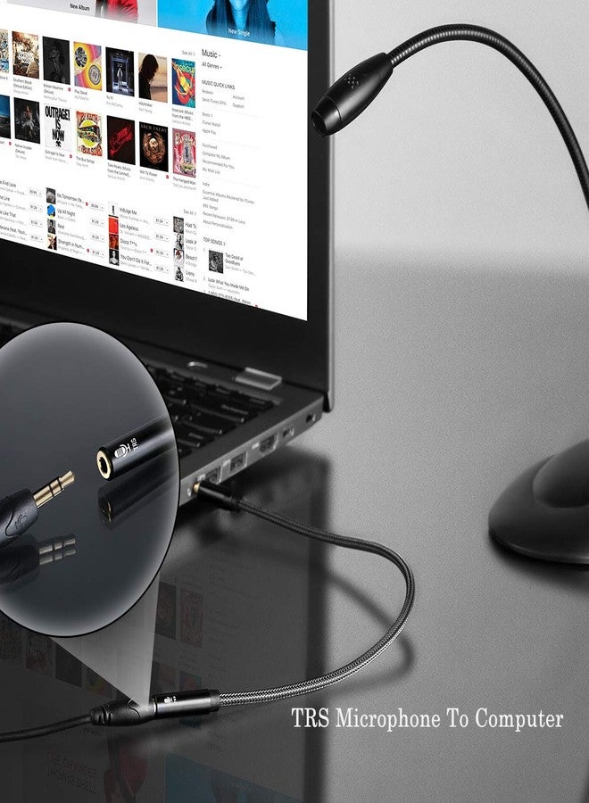 DUKABEL كابل محول DUKABEL DC4 3.5mm TRS إلى TRRS، محول صوت ميكروفون، محول TRS أنثوي إلى TRRS ذكري للهواتف الذكية، PS4، الأجهزة اللوحية، اللابتوب - Image 4