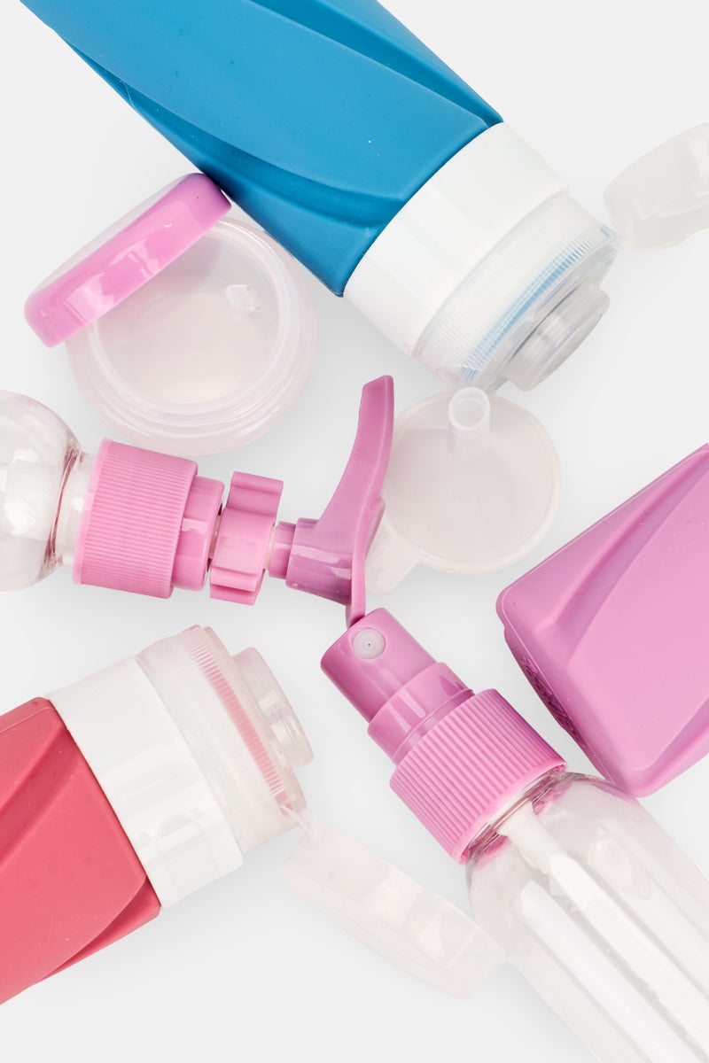 Kensie 9 Pcs Refillable Travel Bottle Set - Image 4