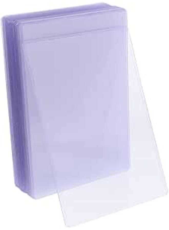 50 Pieces Hard Card Protector Sleeves Photo Holders Clear Standard Size - Image 1