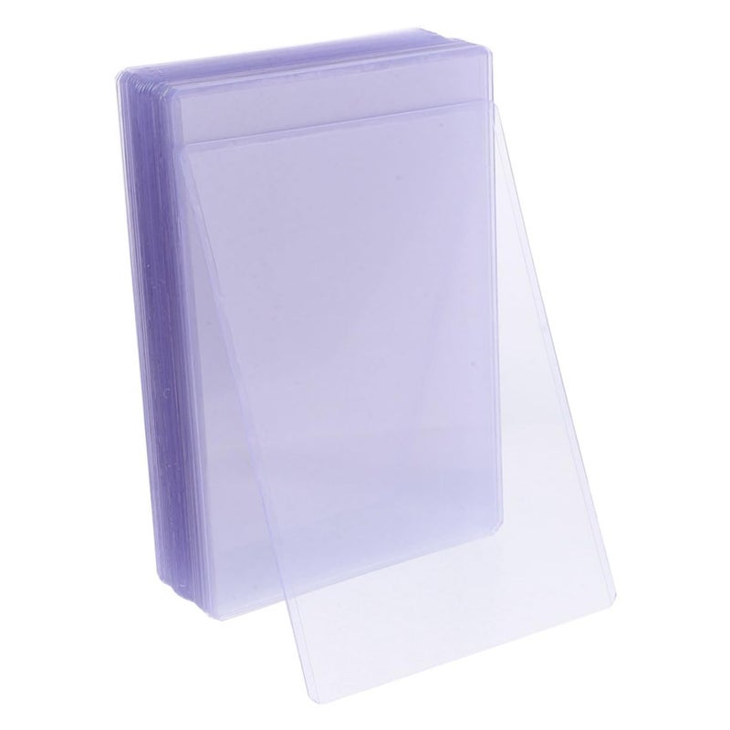 50 Pieces Hard Card Protector Sleeves Photo Holders Clear Standard Size - Image 2
