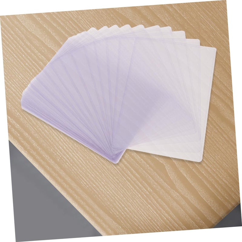 50 Pieces Hard Card Protector Sleeves Photo Holders Clear Standard Size - Image 5